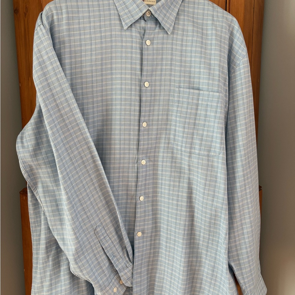 Joseph Abboud Blue Casual Button Down Shirt
